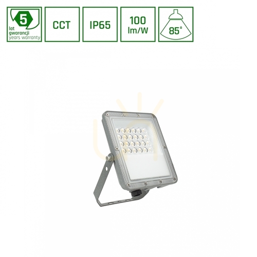 Verifica LED proiector Noctis Max CCT 20W 230V IP65 175x134x28mm Gri 5 ani garanție