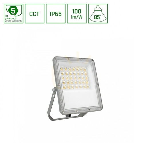 Verifica LED proiector Noctis Max CCT 30W 230V IP65 205x151x28mm Gri 5 ani garanție