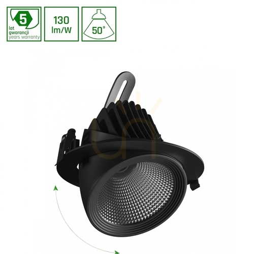 Verifica Sal SILENA 2 830 27W 230V 50st Lentile de plafon negre