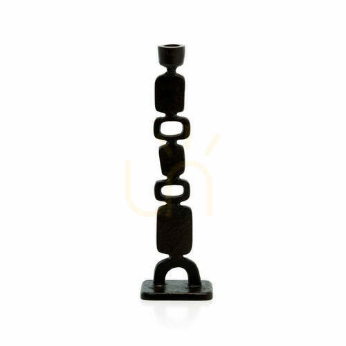 Verifica Suport lumânări Totemo negru L 30,5 cm