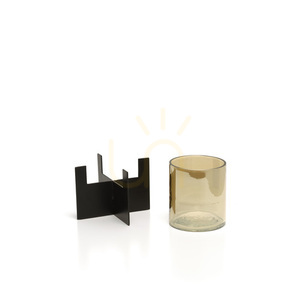 Felinar decorativ handmade negru 13 cm small 6