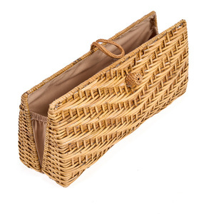 Geantă plic BAZAR BIZAR The Clutch-a-lot din ratan natural 28 cm small 10