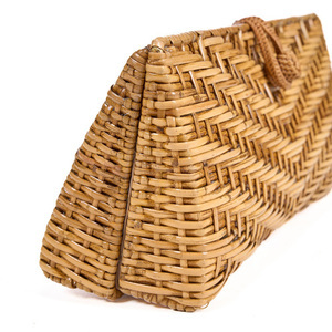 Geantă plic BAZAR BIZAR The Clutch-a-lot din ratan natural 28 cm small 11