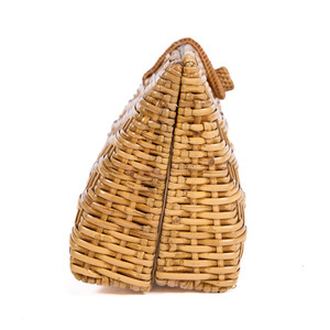 Geantă plic BAZAR BIZAR The Clutch-a-lot din ratan natural 28 cm small 14