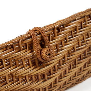 Geantă plic BAZAR BIZAR The Clutch-a-lot din ratan natural 28 cm small 16