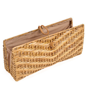 Geantă plic BAZAR BIZAR The Clutch-a-lot din ratan natural 28 cm small 17