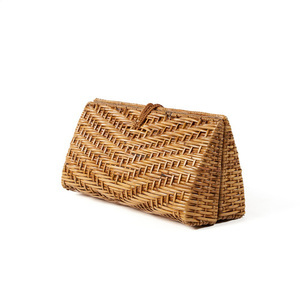 Geantă plic BAZAR BIZAR The Clutch-a-lot din ratan natural 28 cm small 8
