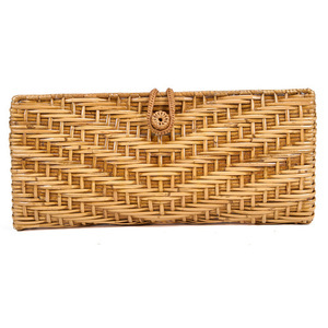 Geantă plic BAZAR BIZAR The Clutch-a-lot din ratan natural 28 cm small 9