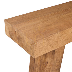 Consolă Bazar Bizar The Stance din lemn de tec, natur, 86 cm small 5