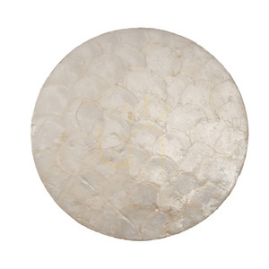 Platou decorativ Mother of Pearl alb 35 cm￼ small 5