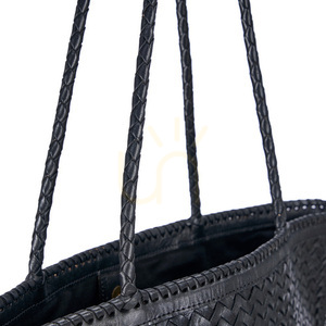 Coș de gunoi decorativ negru 63x48x13 cm small 12
