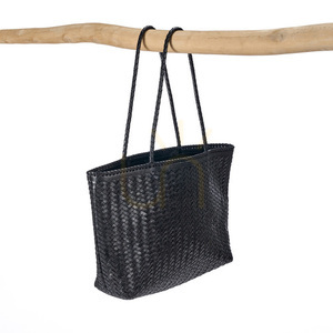 Coș de gunoi decorativ negru 63x48x13 cm small 3