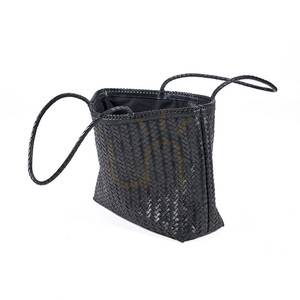 Coș de gunoi decorativ negru 63x48x13 cm small 6