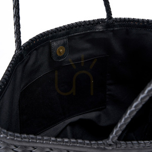 Coș de gunoi decorativ negru 63x48x13 cm small 7