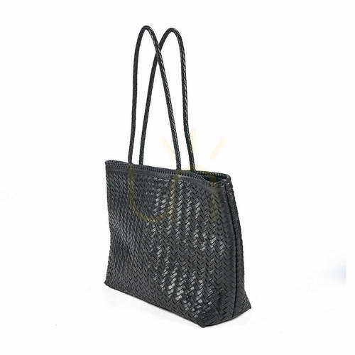 Verifica Coș de gunoi decorativ negru 63x48x13 cm