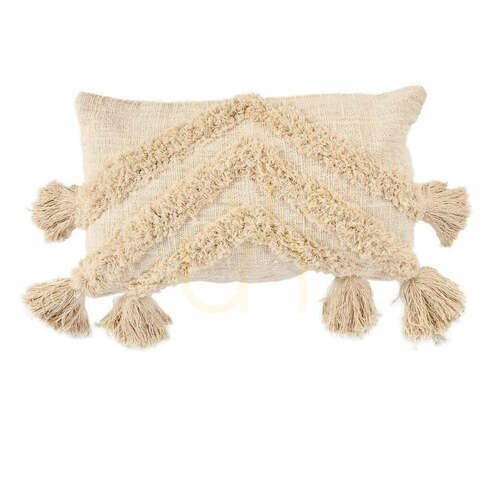 Verifica Husă pernă Nomad Tassel crem 60x35 cm