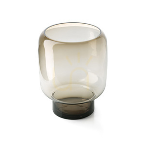 Vază decorativă cub Smoky maro L 30 cm small 3