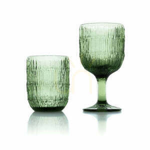 Pahar apă Moss Ripple verde 10 cm 8x8 cm small 1