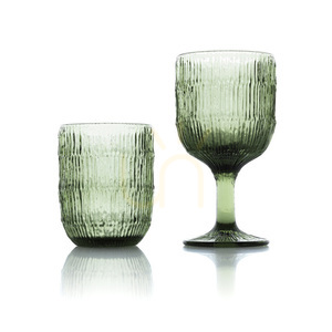 Pahar apă Moss Ripple verde 10 cm 8x8 cm small 4