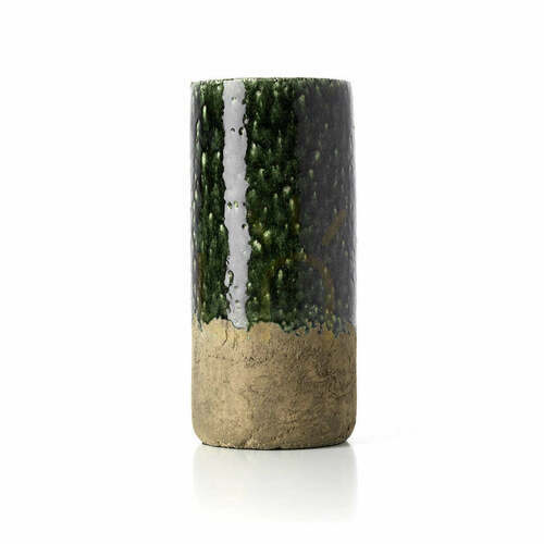 Verifica Vază cilindrică BAZAR BIZAR Moss verde beton L 38 cm