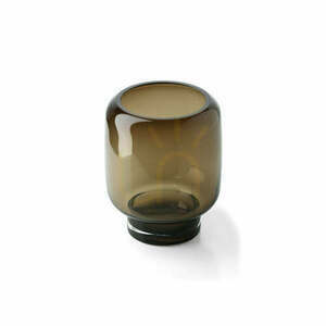 Vază decorativă cub Smoky maro S, 19,5 cm small 1