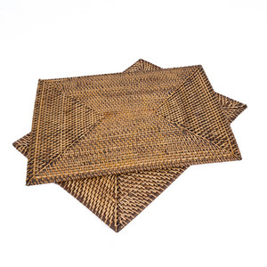 Șervet dreptunghiular maro natural Colonial Collection 40x30 cm small 3