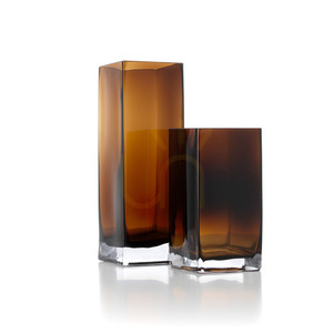 Vază cuboidă amber 30 cm small 4