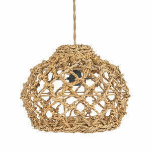 Abajur pentru lampă suspendată BAZAR BIZAR Banara Natural S din frunze de bananier, 35 cm small 0