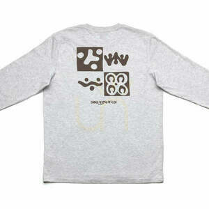 Tricou cu mânecă lungă Checkerboard Heather Grey M small 1
