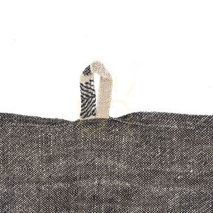 Prosop de bucătărie din in Bazar Bizar The Linen Smudge natur și negru 50 × 70 cm small 3