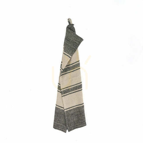 Verifica Prosop de bucătărie negru natural 50x70 cm Linen Smudge