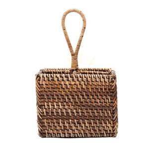 Suport tacâmuri ratan maro natural 28x18x18 cm small 12