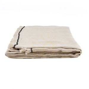 Fata de masa Tuscany Natural Black 150x300 Table Linen small 4