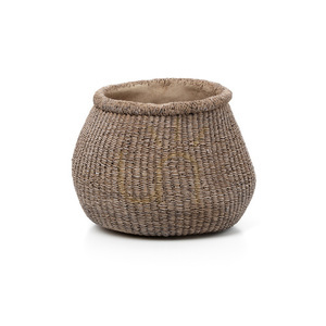 Ghiveci handmade maro L Planters Faux-Puff 19x23,5x25 cm small 2