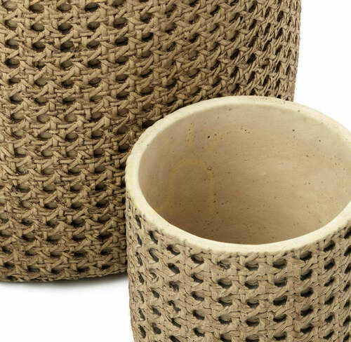 Verifica Ghiveci rattan natural Handmade Planters XL 26x26x24 cm