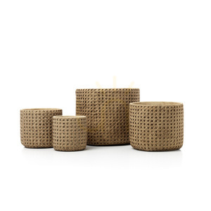 Ghiveci rattan natural Handmade Planters XL 26x26x24 cm small 4