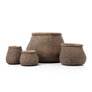 Ghiveci handmade maro M Planters Faux-Puff small 4