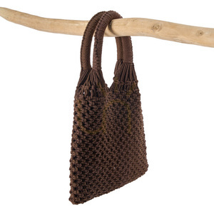 Geantă decor maro 51x38 cm small 8