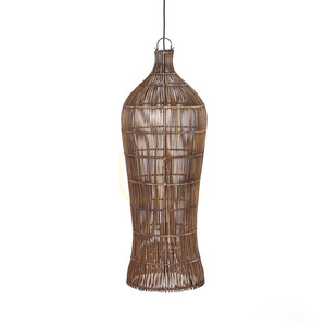 Pendul lampă handmade din nuc închis XL, Oversized Collection small 7