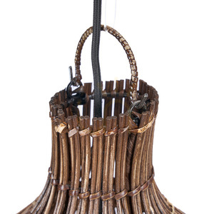 Pendul lampă handmade din nuc închis XL, Oversized Collection small 8