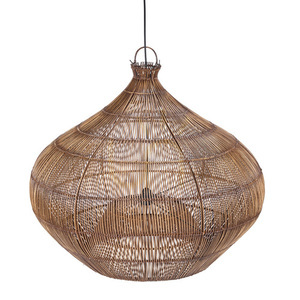 Pendul Desert Gourd Nuc Închis L 80 cm Handcrafted Pendant Lamp small 8