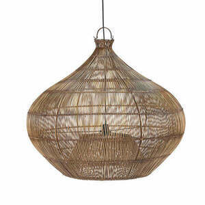 Pendul Desert Gourd Nuc Închis L 80 cm Handcrafted Pendant Lamp small 0
