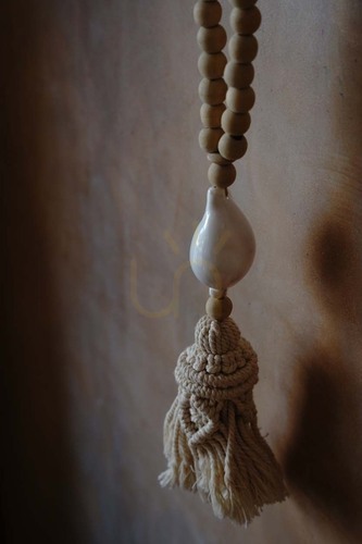 Verifica Colier handmade alb natural 70 cm