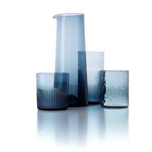 Pahar Azure Hammered High Albastru small 6