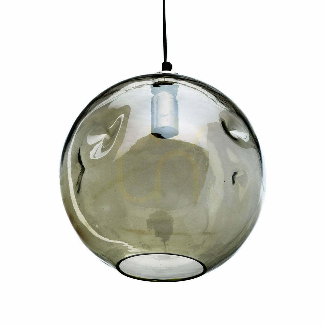 Vedere Pendul Bazar Bizar Bubbella verde pal din sticlă reciclată, 29 cm Pendul Bazar Bizar Bubbella verde pal din sticlă reciclată, 29 cm