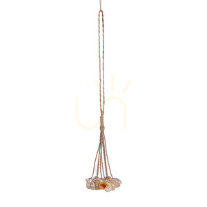 Ciucure decorativ din scoici The Conch Shell Tassel, natural, 45 cm – handmade small 3
