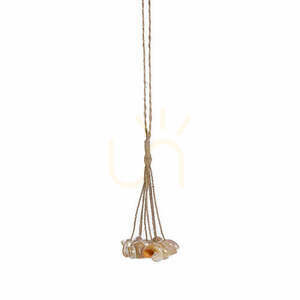 Ciucure decorativ din scoici The Conch Shell Tassel, natural, 45 cm – handmade small 0