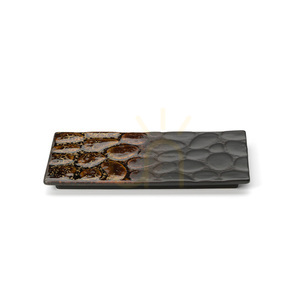 Farfurie dreptunghiulară maro Merapi 25,9 cm small 3