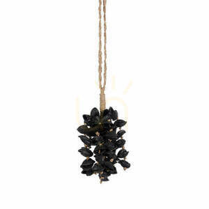 Ciucure decorativ handmade negru 35 cm, accesorii handmade small 0