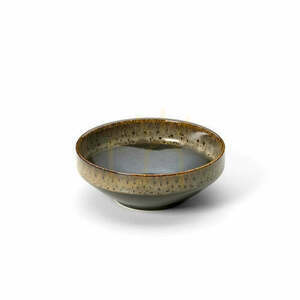 Bol ceramic Bazar Bizar KYOTO jos, Dark Brown Mud, Ø 14 cm, î. 5 cm, lucrat manual small 0